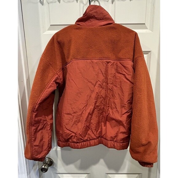 Wild Fable Women's Full Zip-Up Fleece‎ Jacket Orange Penny Size Medium - Picture 8 of 9